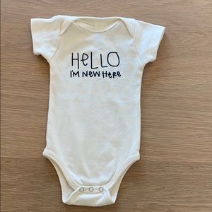 Tenth & Pine 0-3 mo onesie
